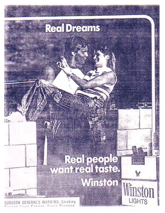 Winston Cigarette AD 1985