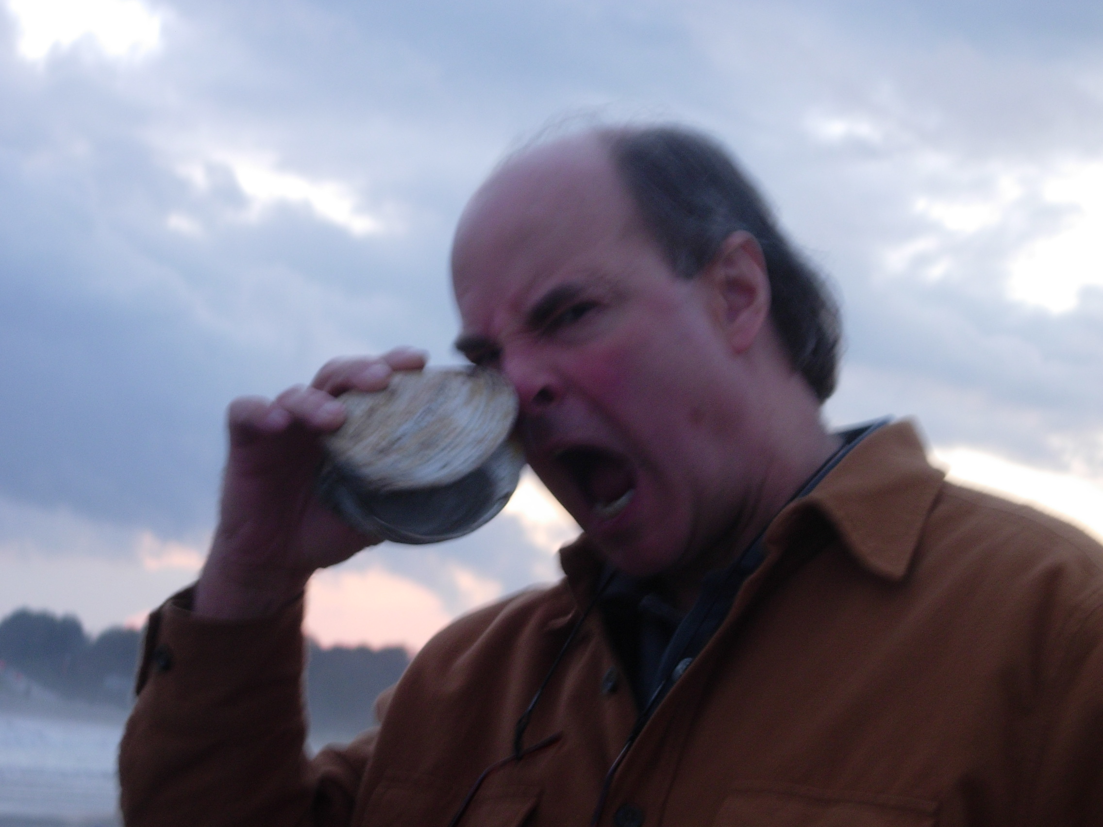 John F. Davis clamming in Newport, RI, during production of 