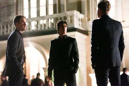 Still of Matthew Davis, Ian Somerhalder and David Anders in Vampyro dienorasciai (2009)