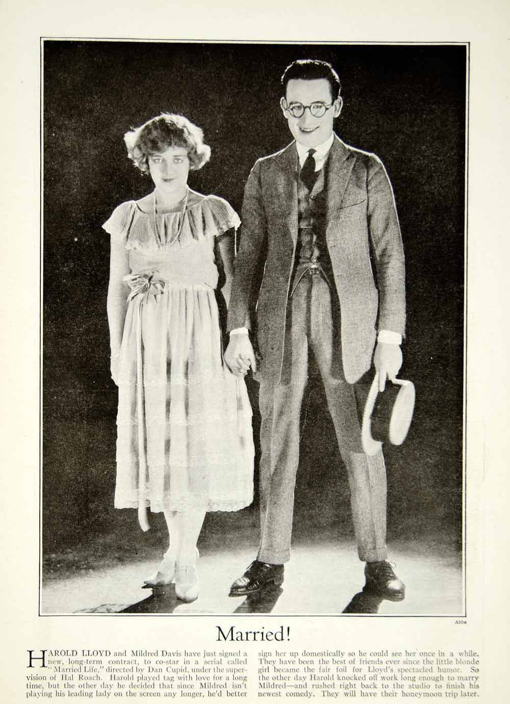 Mildred Davis and Harold Lloyd