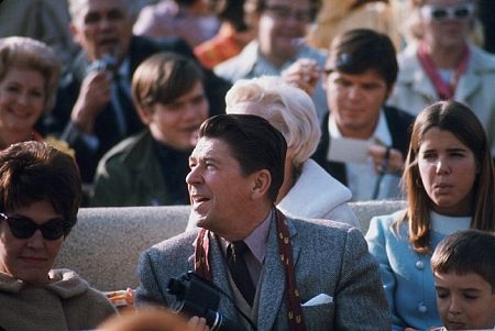 Ronald Reagan with Nancy, Patti and Ron Reagan Jr.