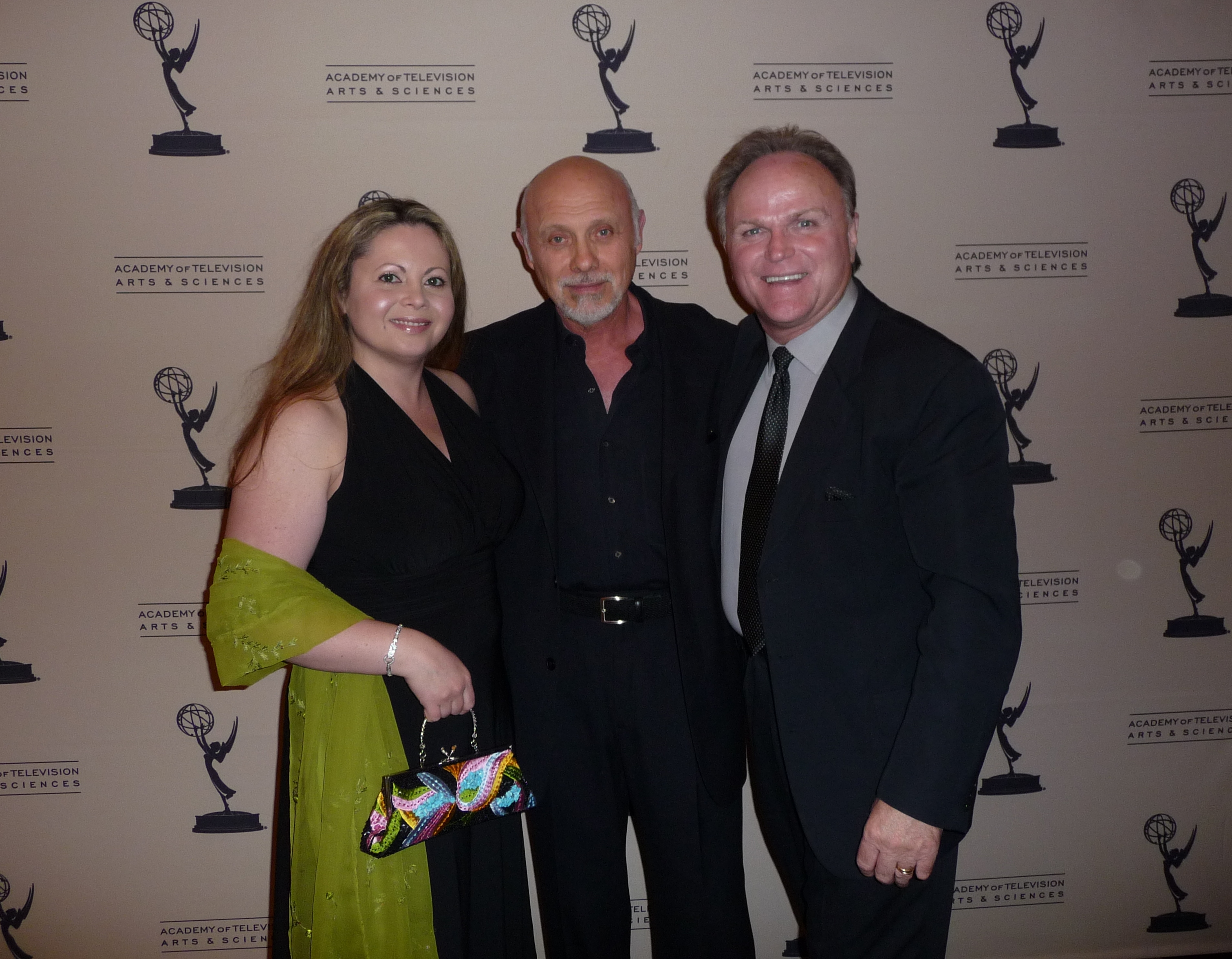 BJ Davis and Julia Davis with Hector Elizondo