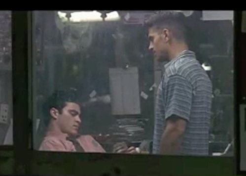 Andy Davoli and Joaquin Phoenix in Miramax's THE YARDS