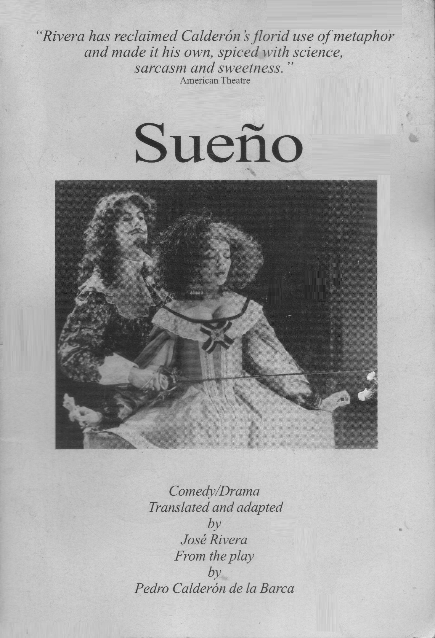 Alene Dawson on the cover of Sueño: A play by Oscar nominated José Rivera