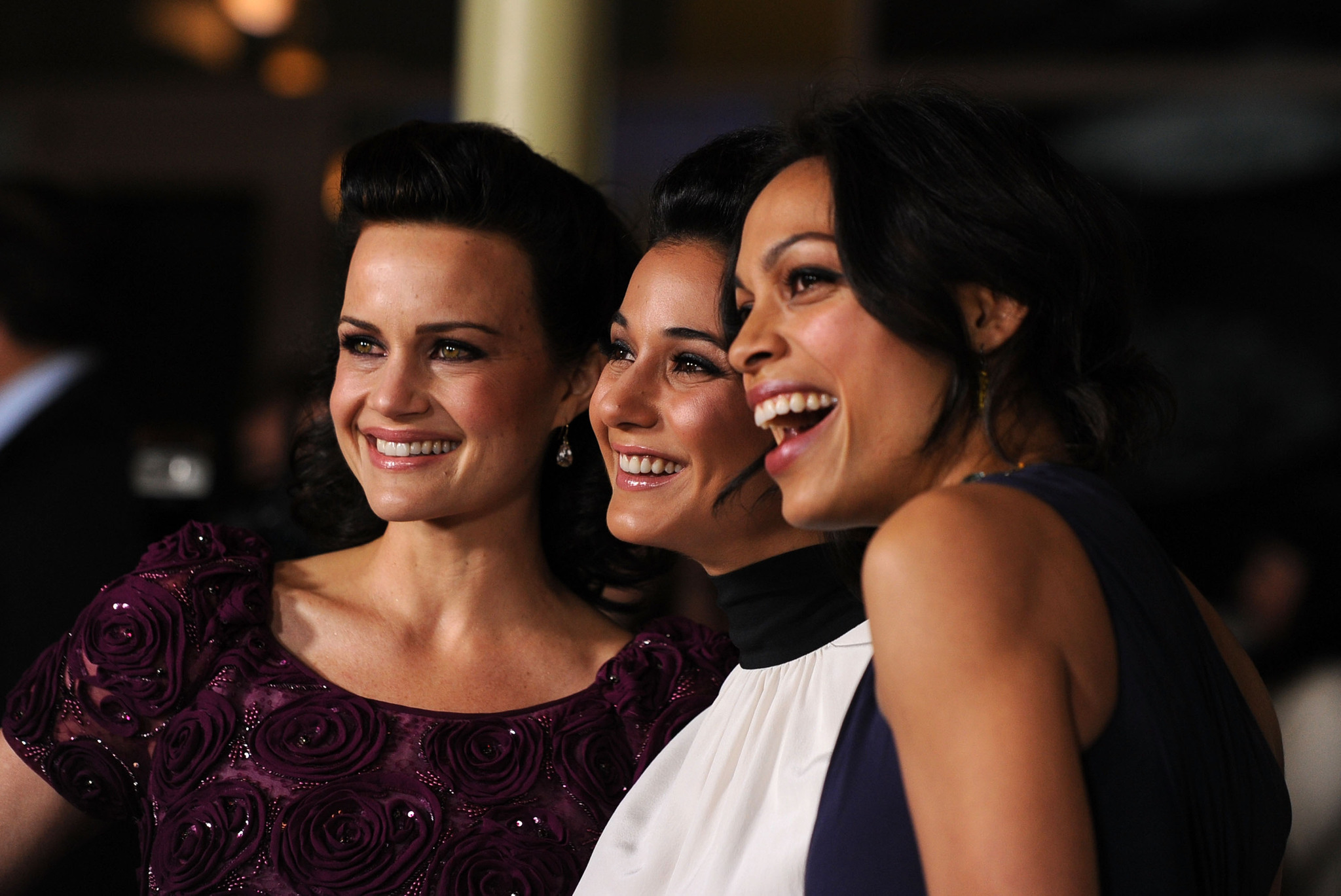 Carla Gugino, Emmanuelle Chriqui and Rosario Dawson at event of Girl Walks Into a Bar (2011)