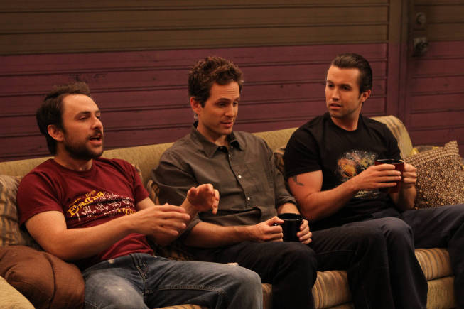 Still of Charlie Day, Rob McElhenney and Glenn Howerton in It's Always Sunny in Philadelphia (2005)