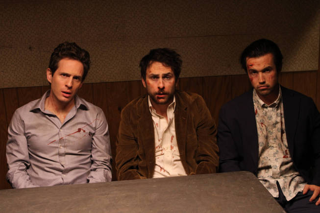 Still of Charlie Day, Rob McElhenney and Glenn Howerton in It's Always Sunny in Philadelphia (2005)