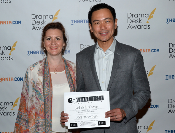 With Director Lisa Rothe at the 2013 Drama Desk Nominee Reception.