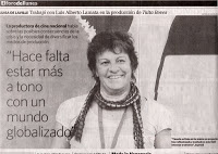 Full page interview El Nacional newspaper