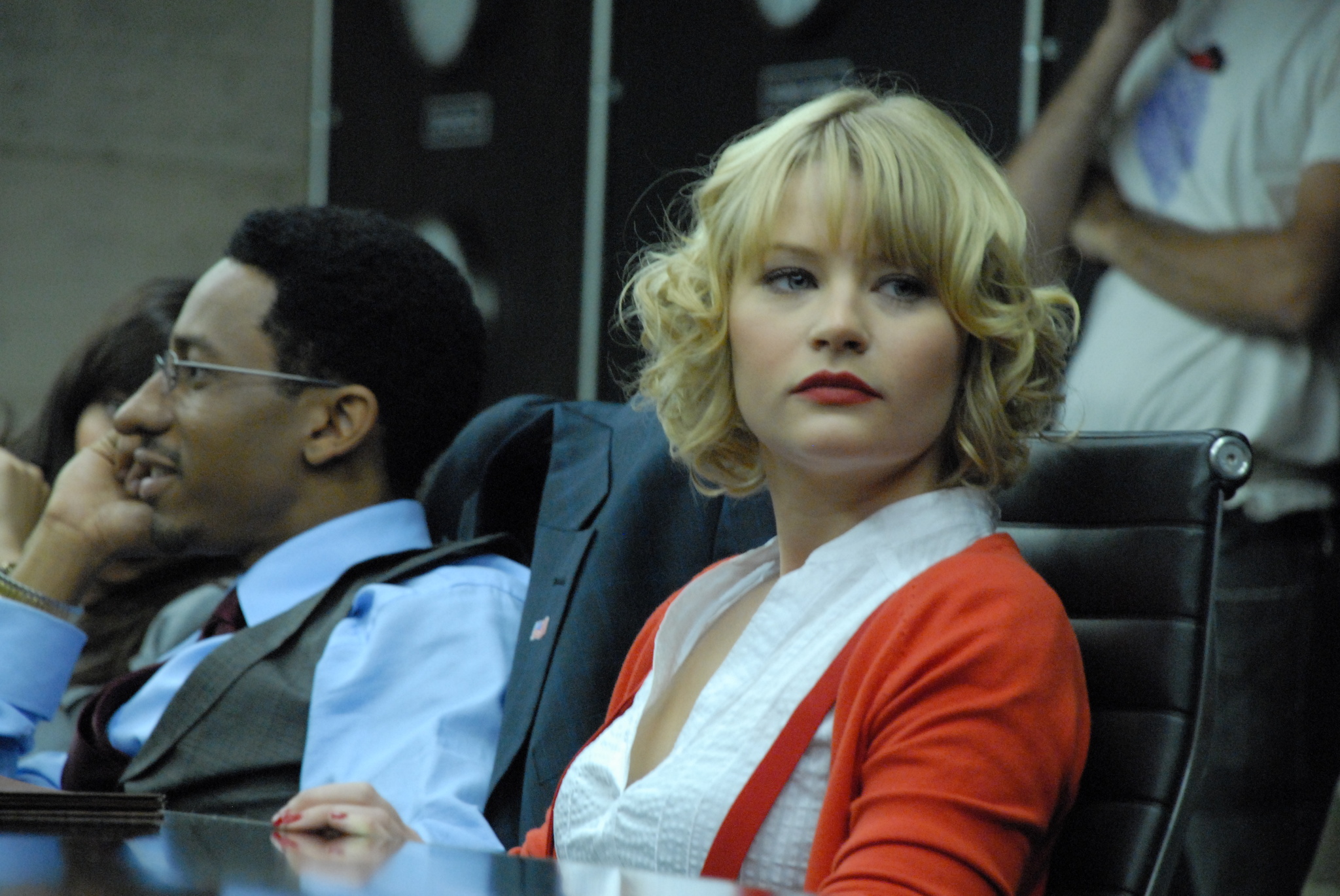 Still of Emilie de Ravin and Brandon T. Jackson in Rogues Gallery (2010)