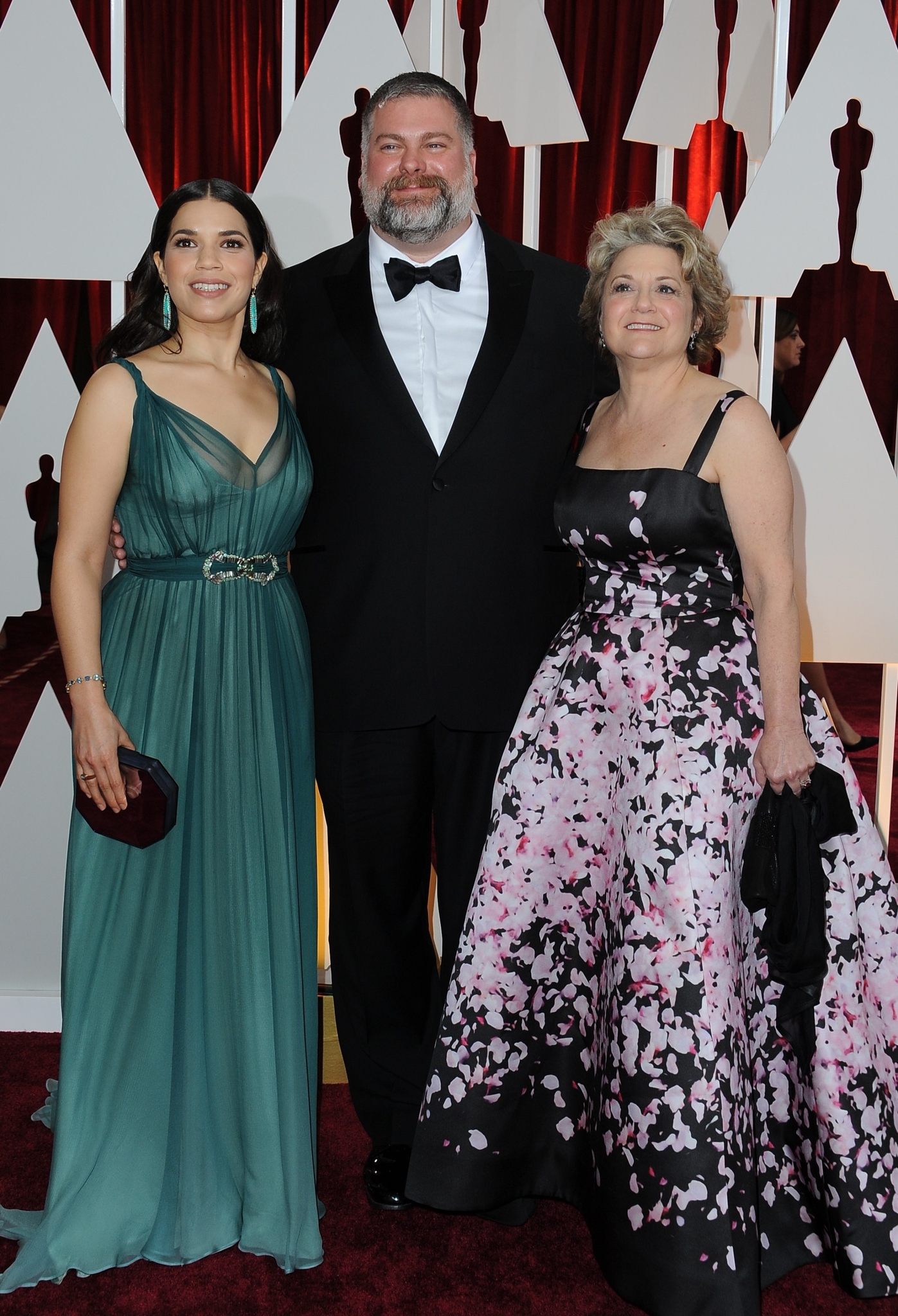 Bonnie Arnold, Dean DeBlois and America Ferrera at event of The Oscars (2015)