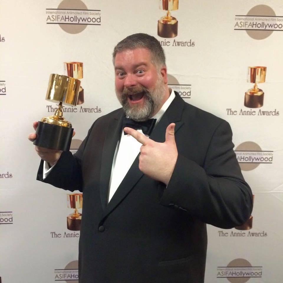 Dean DeBlois, winner for Best Direction and Best Animated Feature Film, How To Train Your Dragon 2, Annie Awards January 31, 2015