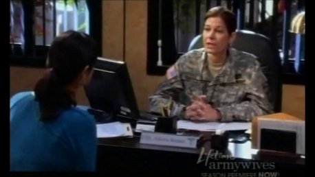 With Catherine Bell in Army Wives