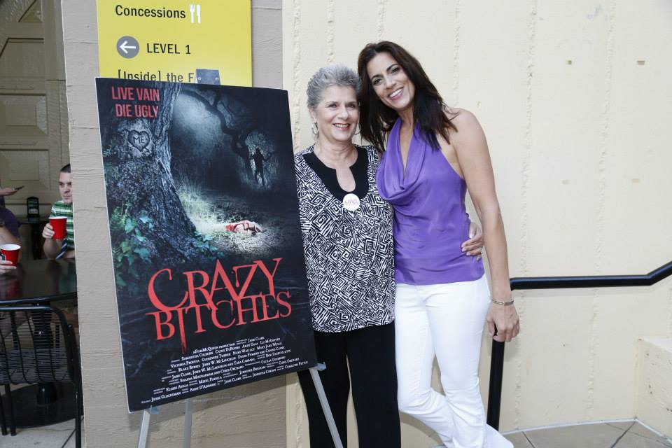 Cathy DeBuono with her mom, Lynn at the LA premiere of 