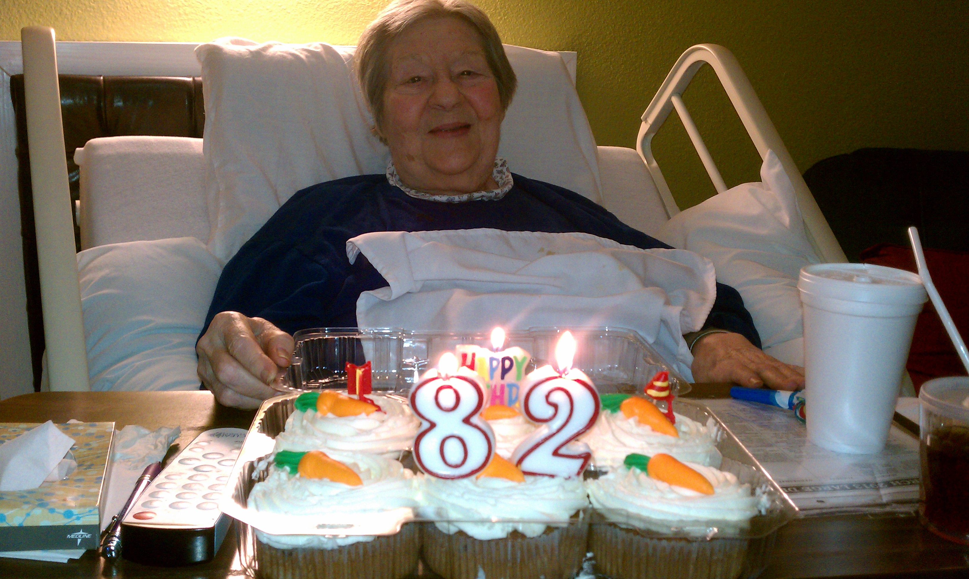 March 11, 2013: Geraldine Decker celebrates her 82nd birthday.