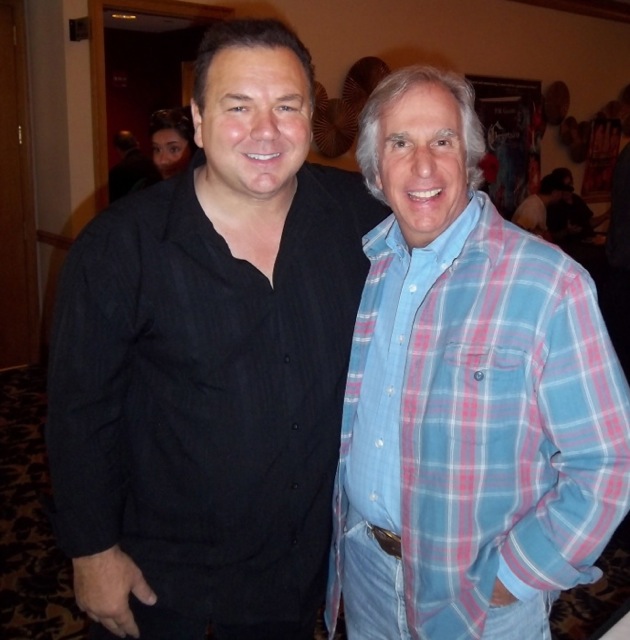 Tony DeGuide and Henry Winkler at film fest.