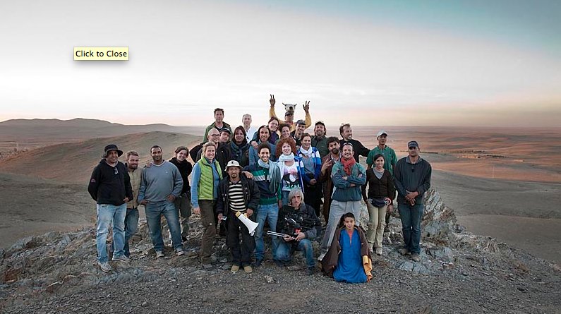 Cast and crew in Morocco (The President - 2011).