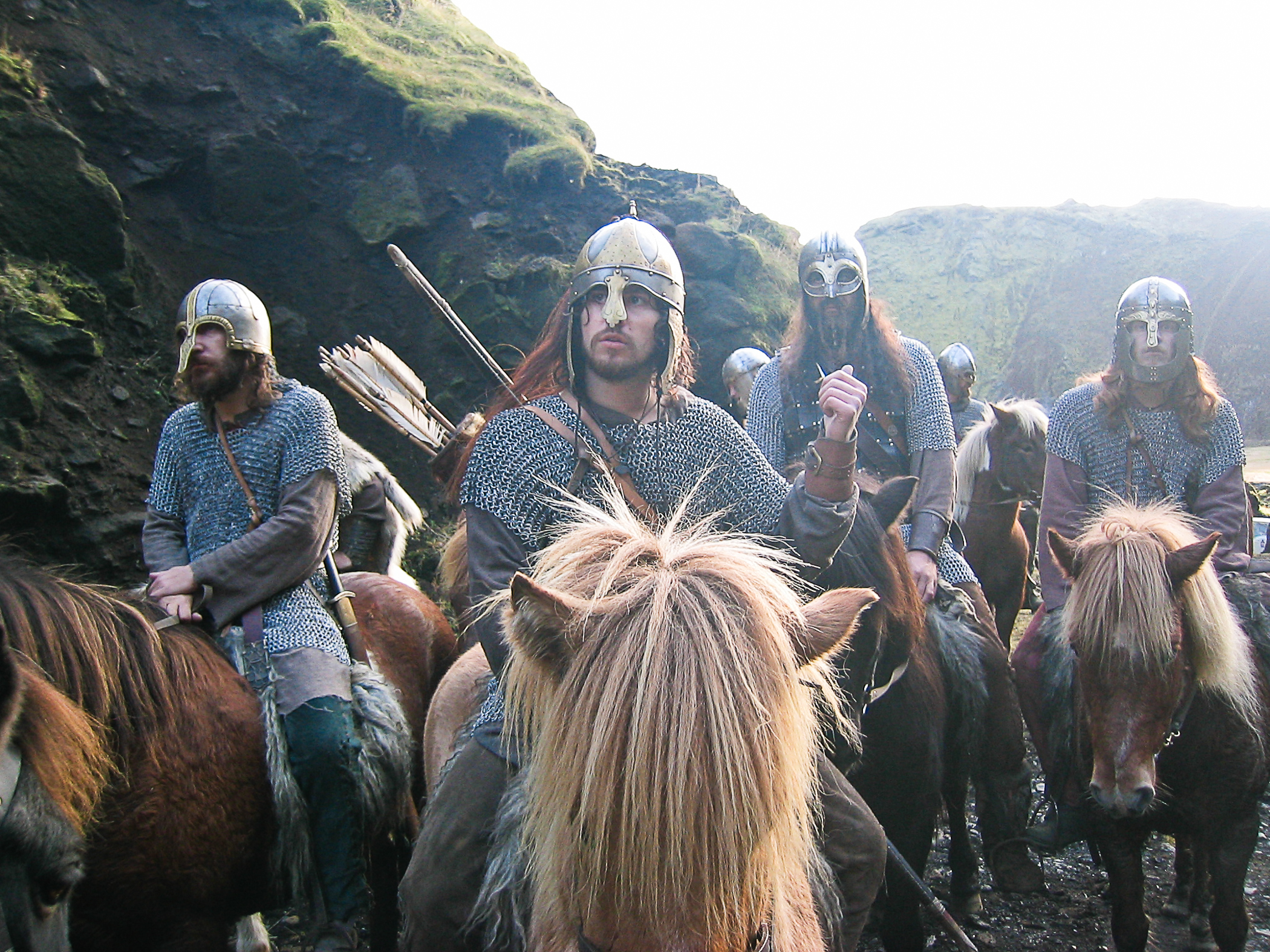 Martin Delaney as Viking archer-scout Thorfinn, on location in Iceland