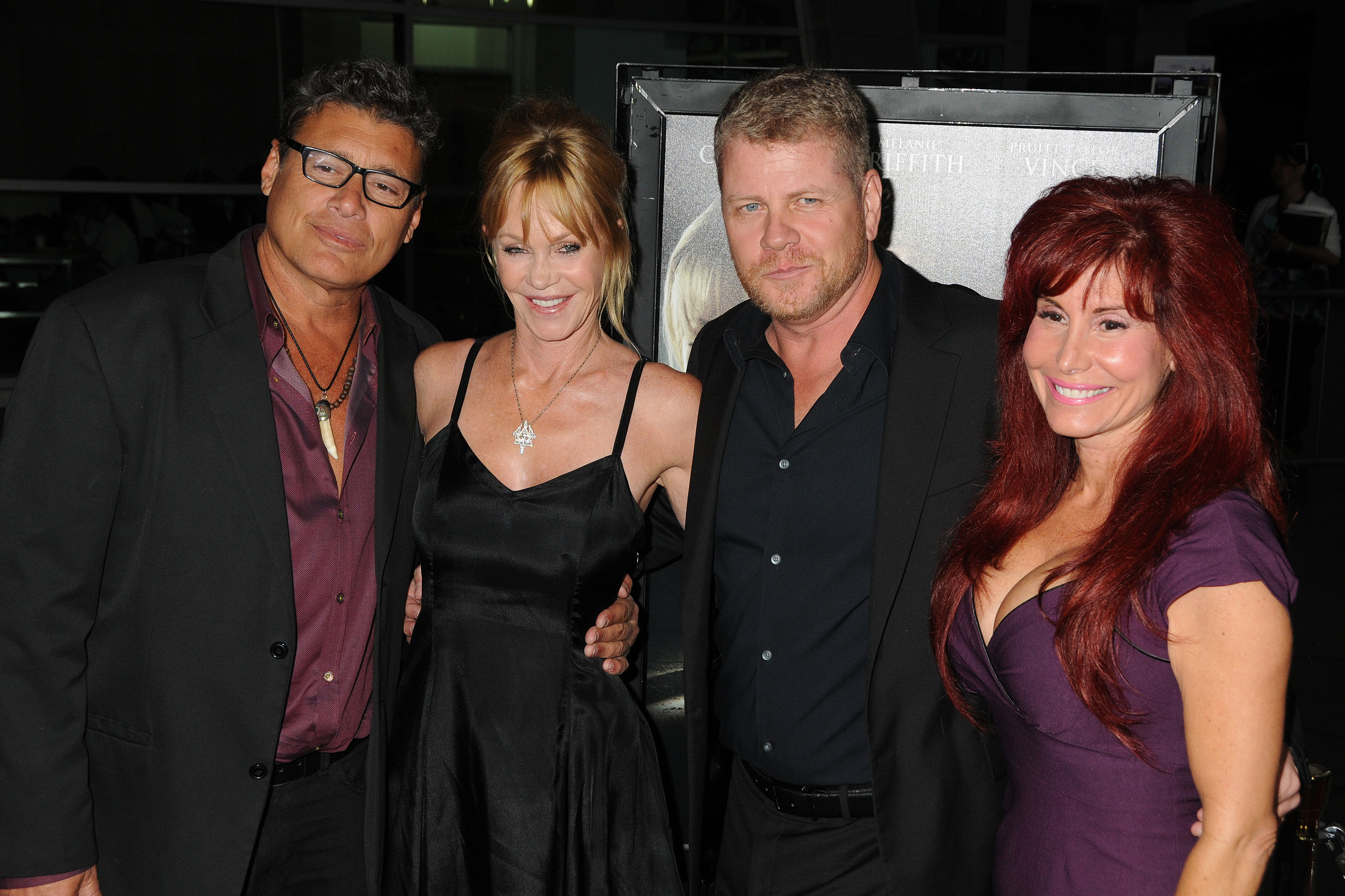 Steven Bauer, Melanie Griffith, Michael Cudlitz and Suzanne DeLaurentiis at the premiere of The Dark Tourist