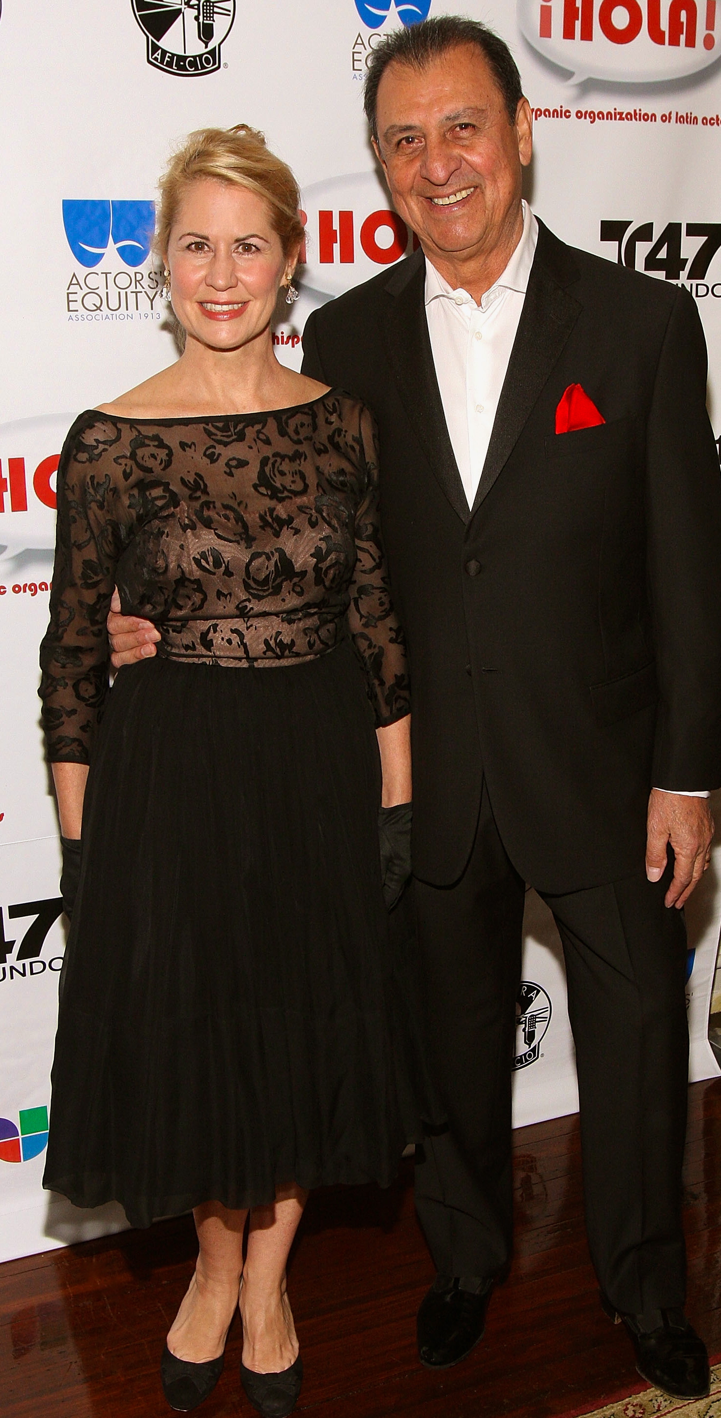 Emilio Delgado and wife Carole Delgado attend the 11th annual HOLA Awards at The Players Club in New York, October 18, 2010.