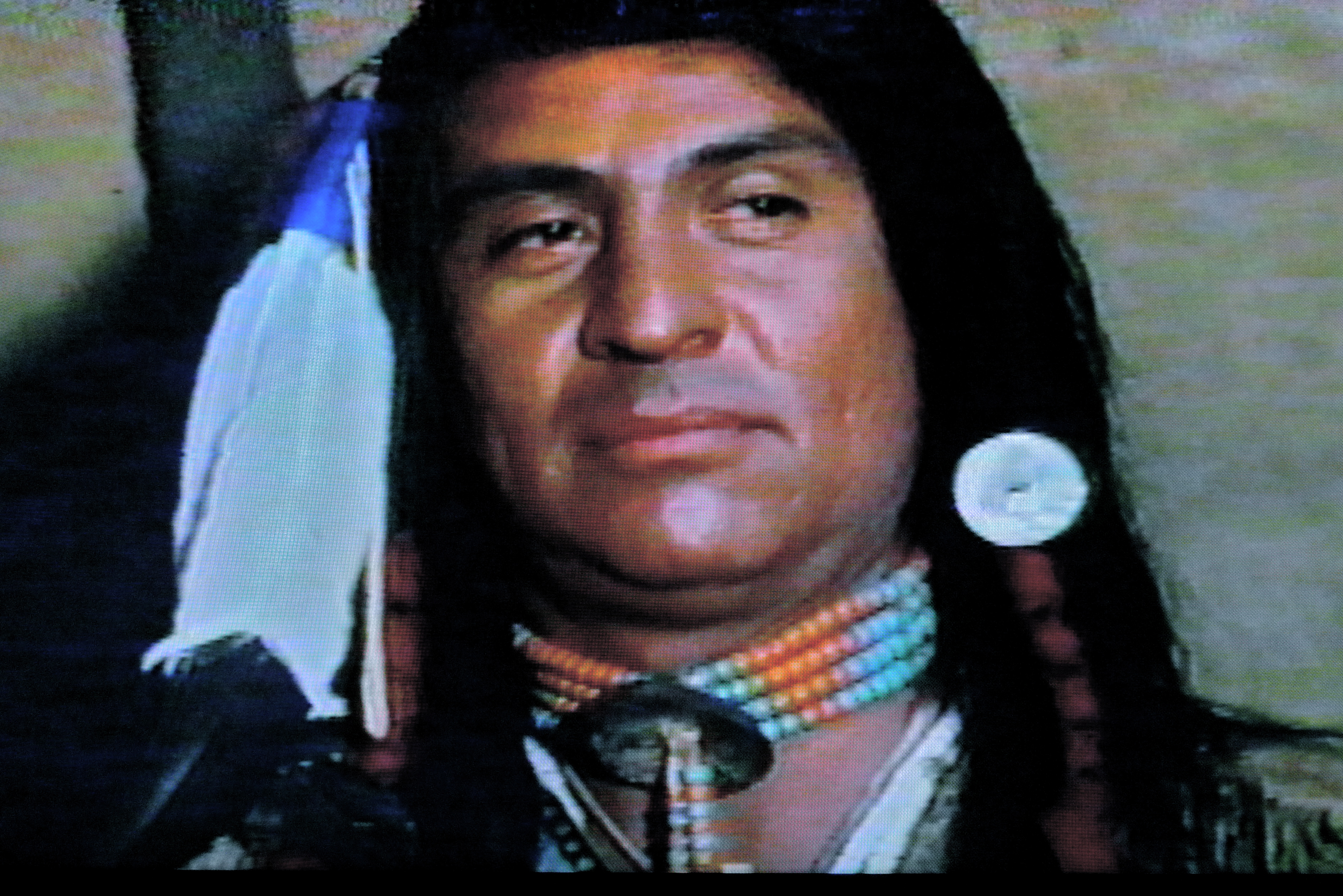 Emilio in the role of 'Ollokot' in 'I Will Fight No More Forever' (1975).