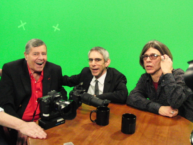 on set with belzer and Jerry