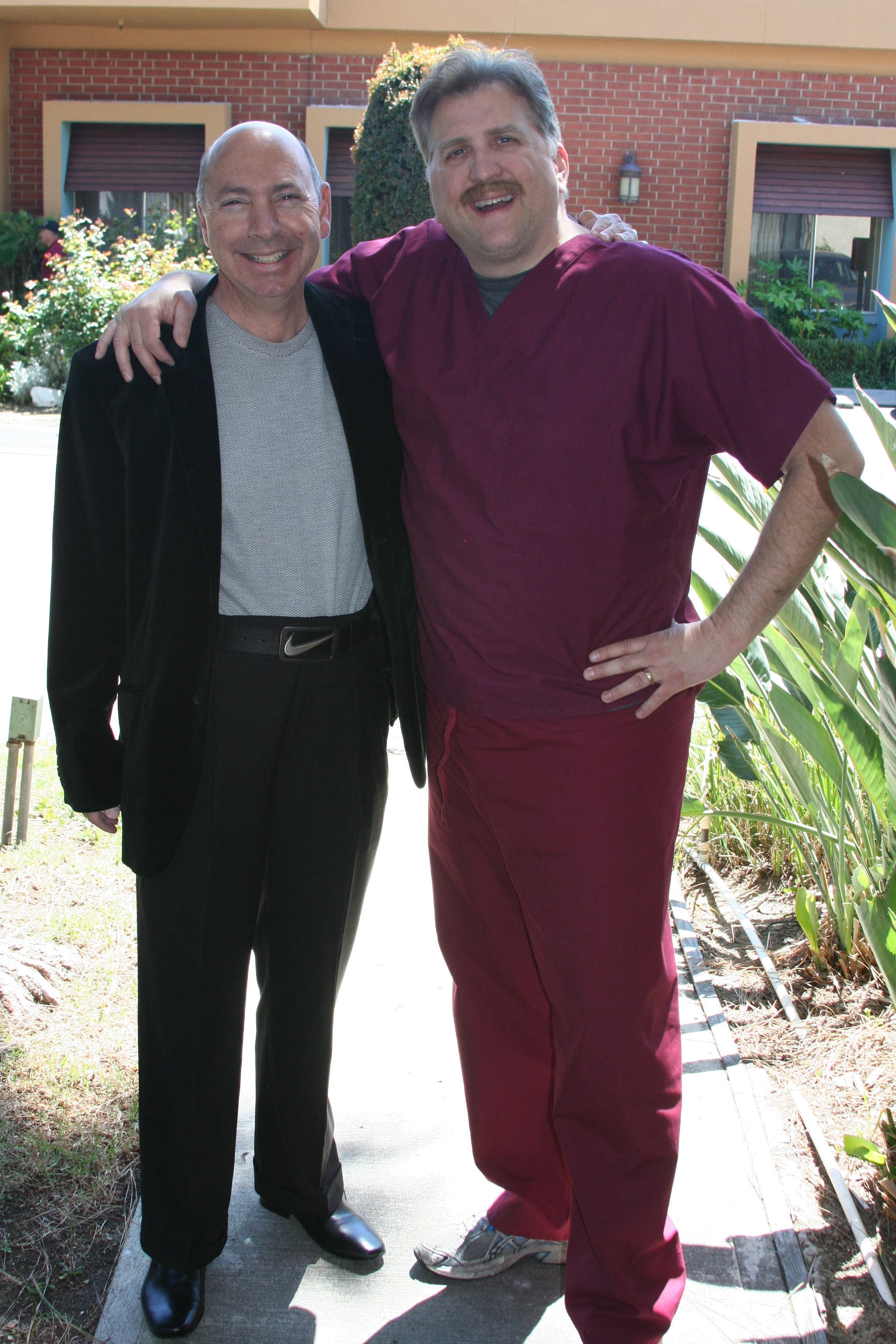 Daniel Roebuck on set of 