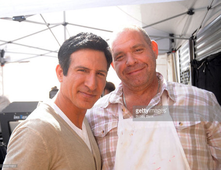 William DeMeo and Louis Lombardi on the set of 