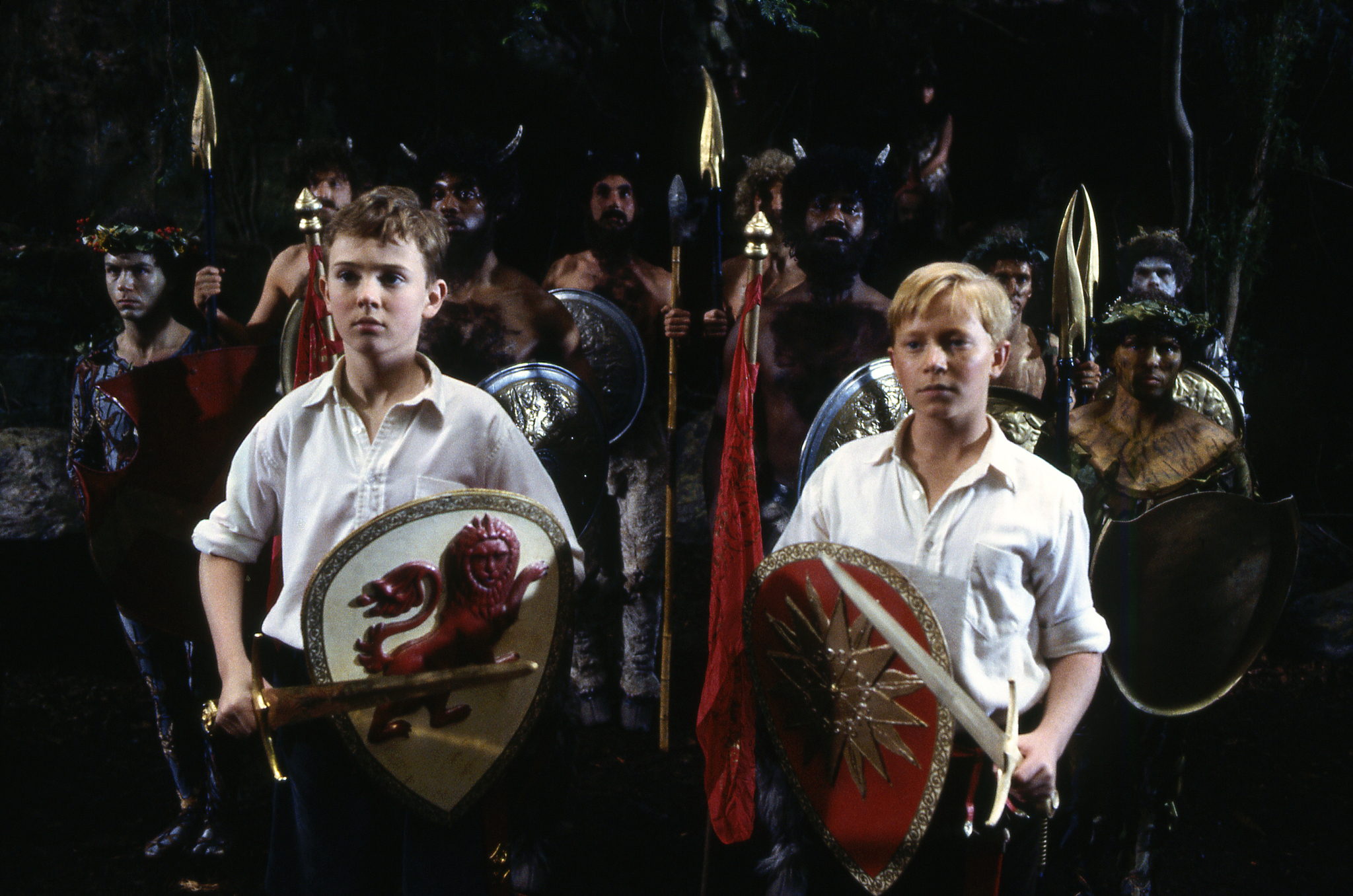 Still of Richard Dempsey and Jonathan R. Scott in The Lion, the Witch, & the Wardrobe (1988)