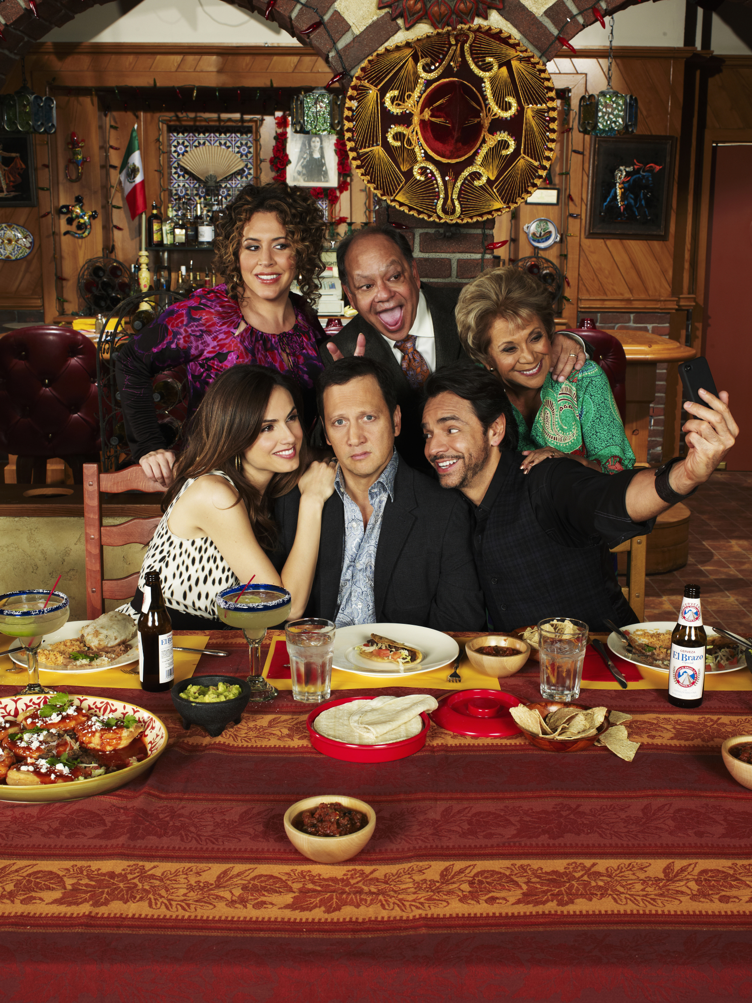 Still of Cheech Marin, Rob Schneider, Eugenio Derbez, Lupe Ontiveros and Claudia Bassols in Rob (2012)