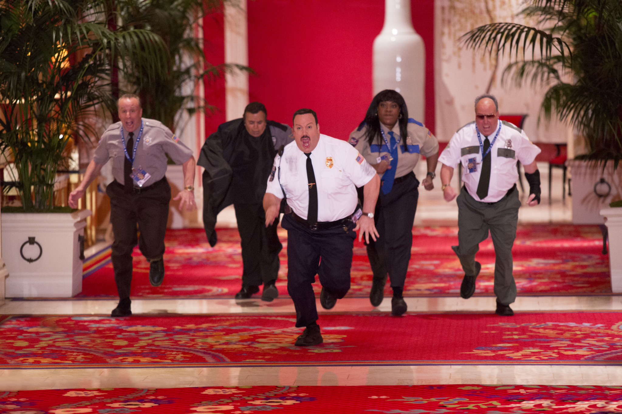 Still of Shelly Desai, Kevin James, Gary Valentine, Loni Love and Vic Dibitetto in Paul Blart: Mall Cop 2 (2015)