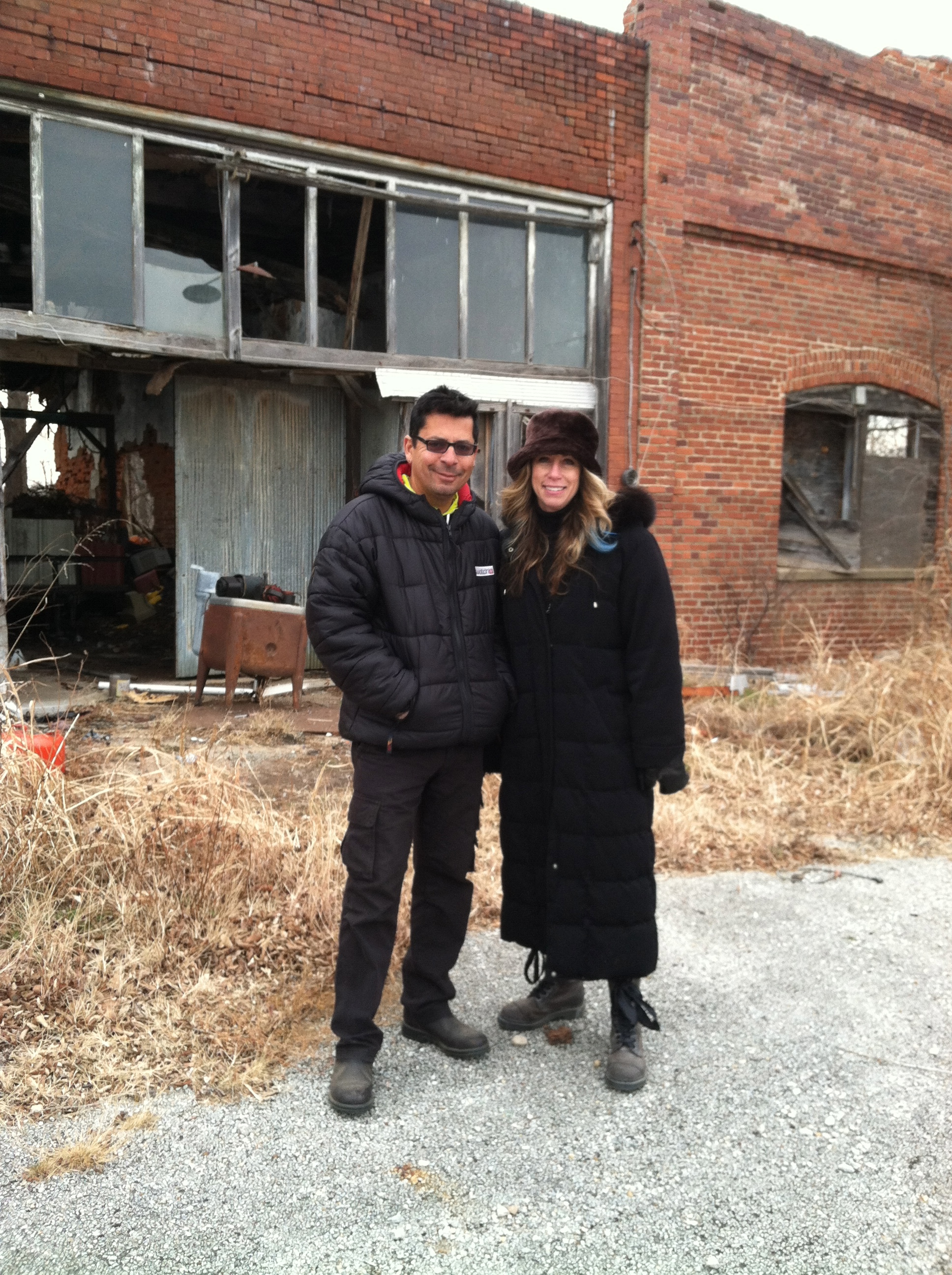 Documentary Ghost-towns, Centralia OK, with producer/wife Michelle Rene Elam
