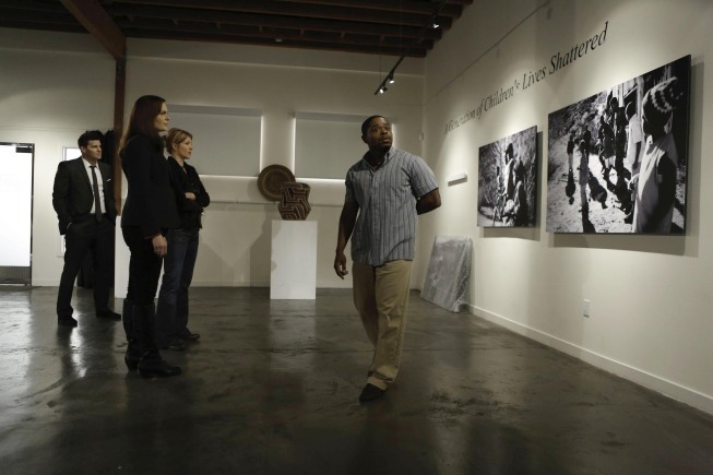 Still of David Boreanaz, Emily Deschanel and Kareem J. Grimes in Kaulai (2005)