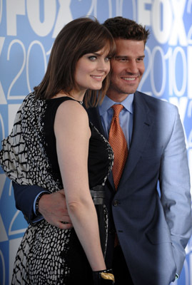 David Boreanaz and Emily Deschanel