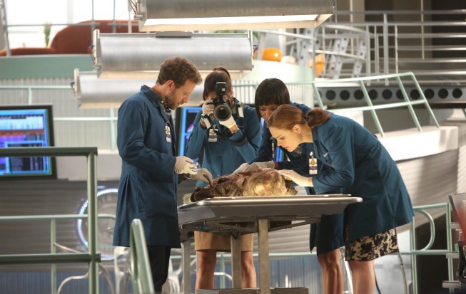 Still of Michaela Conlin, Emily Deschanel and Tamara Taylor in Kaulai (2005)