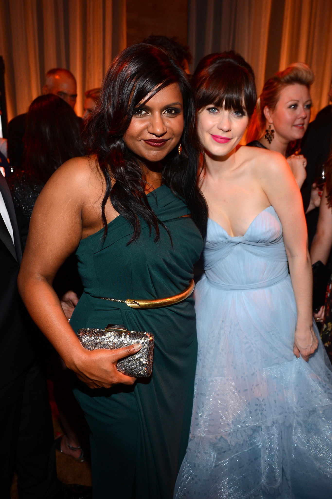 Zooey Deschanel and Mindy Kaling at event of The 64th Primetime Emmy Awards (2012)