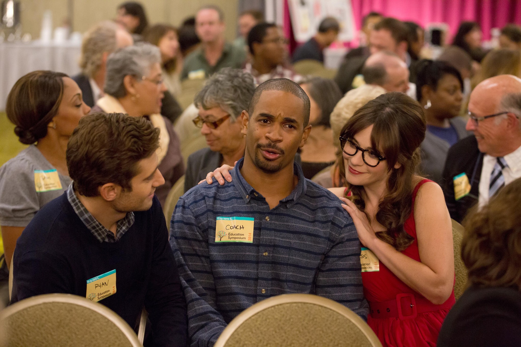 Still of Zooey Deschanel, Julian Morris and Damon Wayans Jr. in New Girl (2011)