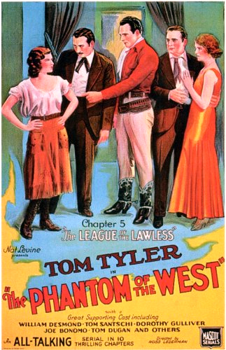 William Desmond, Dorothy Gulliver, Philo McCullough, Halie Sullivan and Tom Tyler in The Phantom of the West (1931)