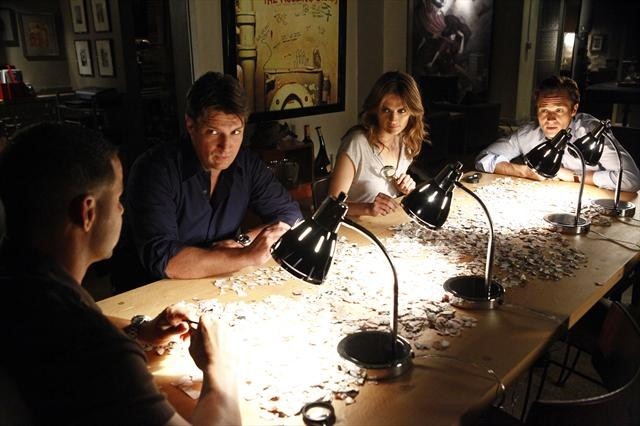 Still of Seamus Dever, Nathan Fillion and Stana Katic in Kastlas (2009)