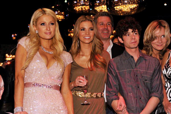 Paris Hilton, Paul Iocono, Amber Lancaster, Beth Littleford and myself at Premiere of The Hard Times of RJ Berger.