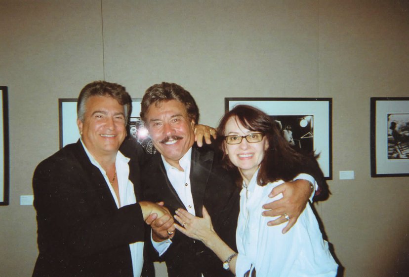 The most recent photo and gathering of and with Tony Orlando, our dear friend. This was taken at The Paley Media Center, in Beverly Hills, celebrating Tony's 50 years in Showbiz. That's me and my wife, Kathy smothering him.