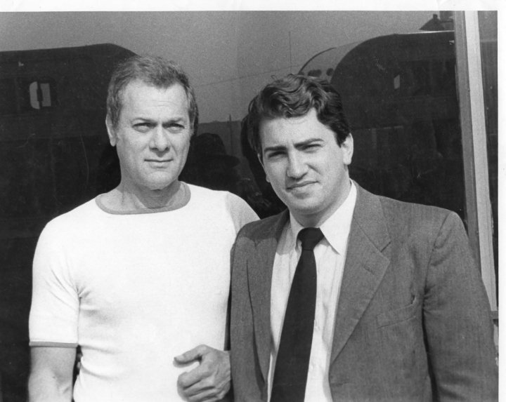 The great Tony Curtis and me in 74' on the set of 