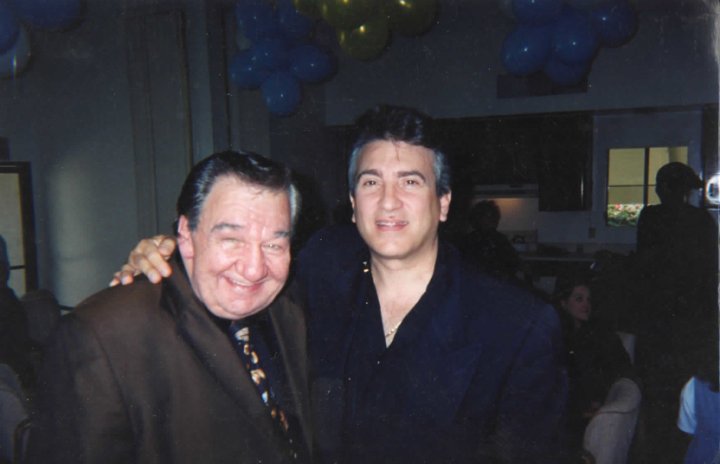 My late, great, talented and awesome friend/actor: Joe Viterelli and me at a wake of a mutual friend, Al Cimino. Joe never wanting to be an actor; after Sean Penn asked him to be in his film, his career skyrocketed.. Go figure. Notice my cold sore? Joe refused to kiss me...:)