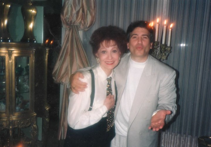 That's me with the beautiful and talented: Carol Lawrence, singer and actress; ex-wife of Robert Goulet, at her home.