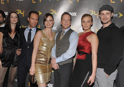 Kiefer Sutherland, Chris Diamantopoulos, Mary Lynn Rajskub, Katee Sackhoff and Annie Wersching at event of 24 (2001)