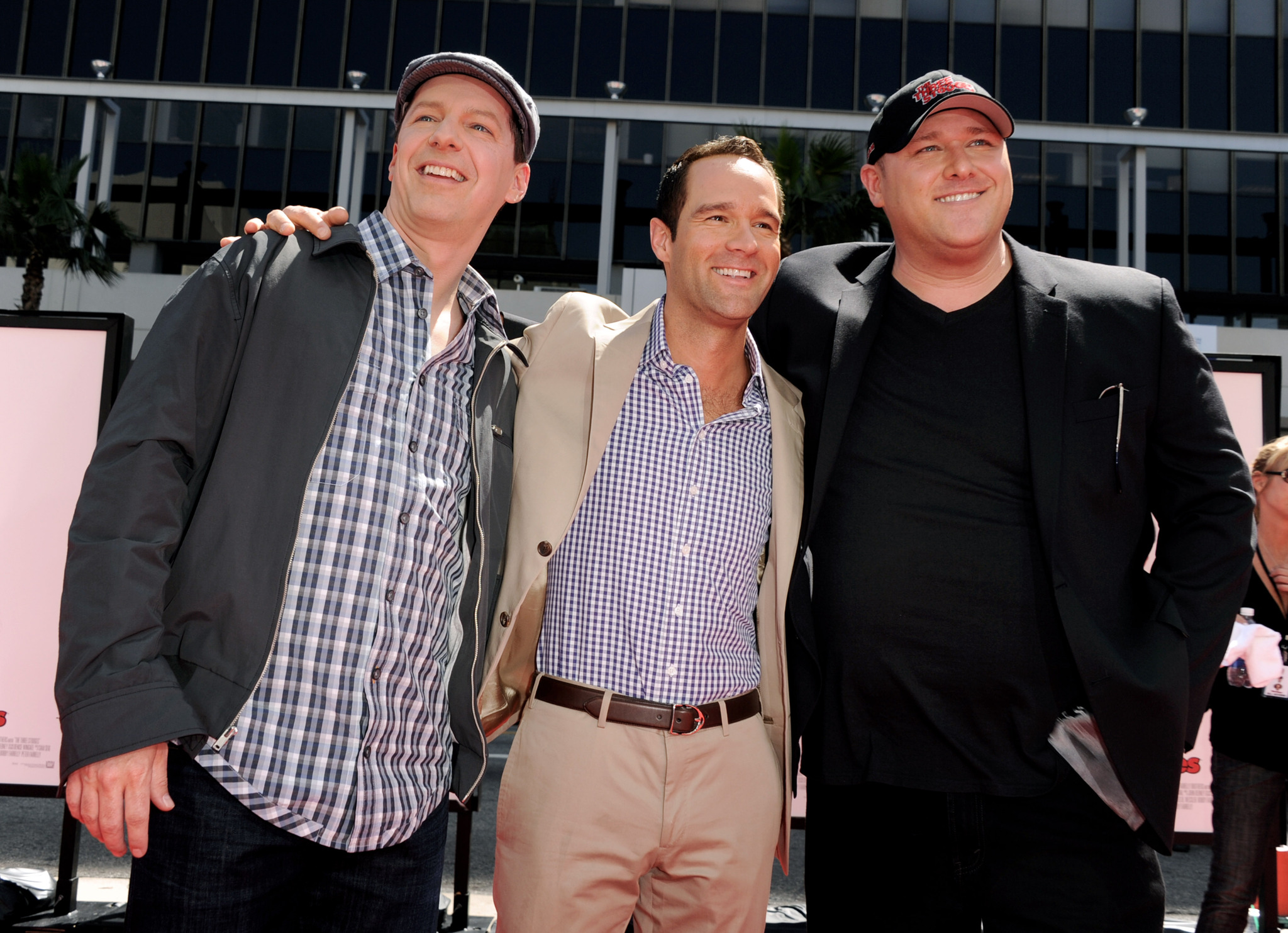 Sean Hayes, Chris Diamantopoulos and Will Sasso at event of Trys veplos (2012)