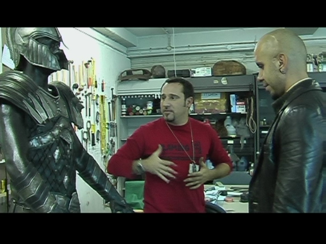 TROY ( Mariano inspecting Achilles' armour)