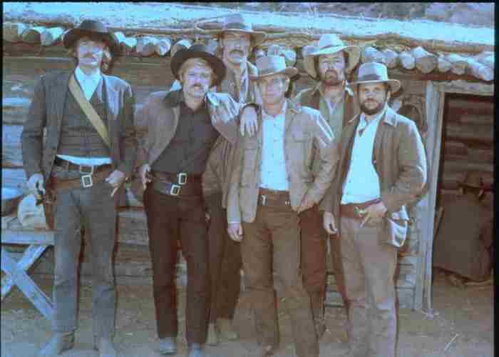 Still of Paul Newman, Robert Redford, Ted Cassidy, Charles Dierkop and Timothy Scott in Butch Cassidy and the Sundance Kid (1969)