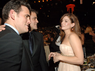 Sandra Bullock, George Clooney and Matt Dillon at event of 12th Annual Screen Actors Guild Awards (2006)