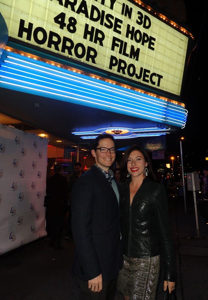 David S. Hogan and Angela DiMarco at Seattle 48 Hour Horror Film Project Premieres